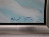 Abstract schilderij - 116x3x134cm - afbeelding 2 van  4