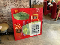 Abstract schilderij anna verrijt - afbeelding 1 van  2