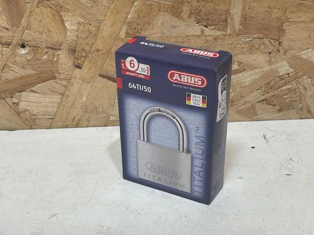 Abus hangslot 64ti/50 ka-6512- titalium (11x) - afbeelding 2 van  8