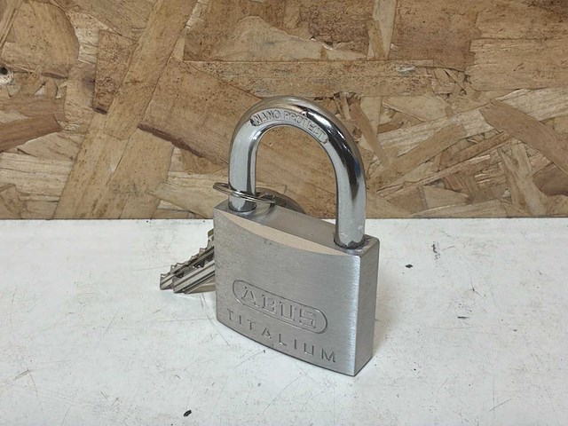 Abus hangslot 64ti/50 ka-6512- titalium (11x) - afbeelding 4 van  8