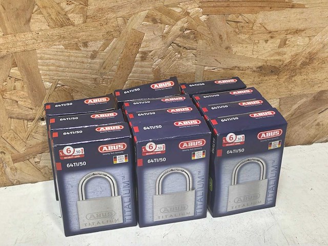 Abus hangslot 64ti/50 ka-6512- titalium (11x) - afbeelding 7 van  8