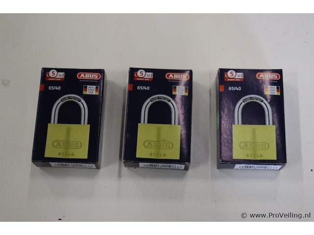 Abus hangsloten 65/40 ka6401 - 3 stuks - afbeelding 1 van  3