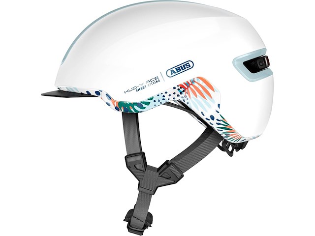 Abus helm hud-y 54-58 m flower white - afbeelding 1 van  1