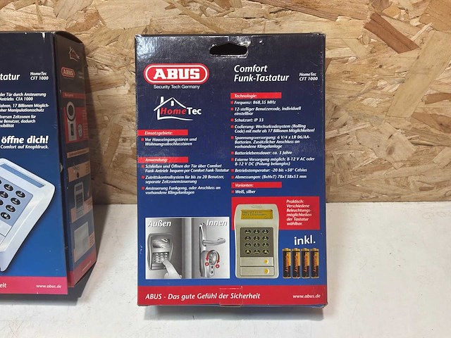 Abus hometec cft 1000 draadloos toetsenbord (3x) - afbeelding 3 van  10