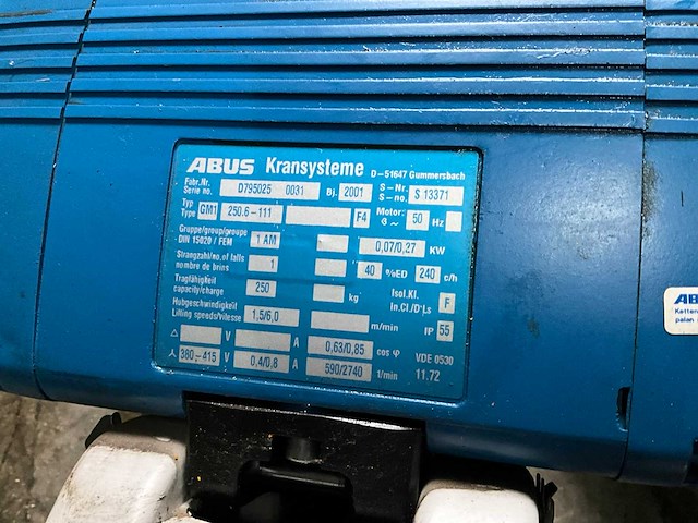 Abus kbk-rail bovenleidingskraan - afbeelding 4 van  6