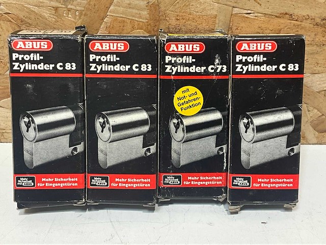 Abus profielcilinderslot c83 (4x) - afbeelding 1 van  3