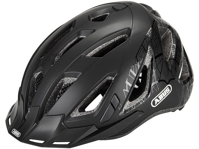 Abus urban-i 3.0 helm, zwart hoofdomtrek m 52-58cm - afbeelding 1 van  6