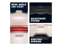 Abus urbanhelm hudy magnetisch oplaadbaar led achterlicht & magneetsluiting beige s - afbeelding 4 van  6