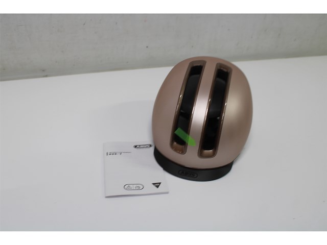 Abus urbanhelm hudy magnetisch oplaadbaar led achterlicht & magneetsluiting beige s - afbeelding 6 van  6