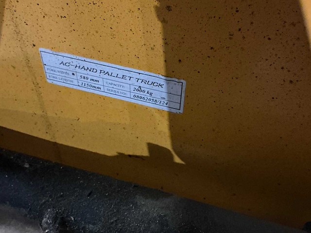Ac hand hydraulische palletwagen - afbeelding 6 van  6