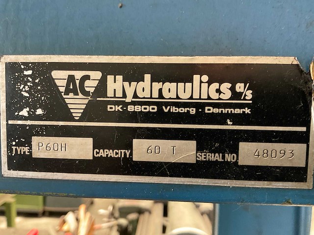 Ac p60h hydraulische pers - afbeelding 2 van  10