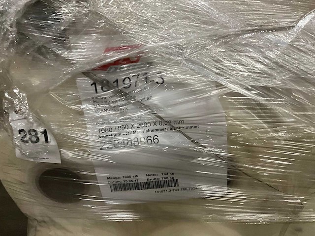 A+c plastic pallet met rollen plastic/krimpfolie (6x) - afbeelding 7 van  13