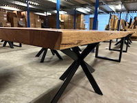 Acacia 220x100 life edge 4.5cm dik blad met spinpoot - afbeelding 3 van  4
