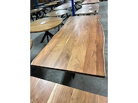 Acacia 220x100 life edge 4.5cm dik blad met spinpoot - afbeelding 4 van  4