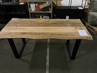 Acacia boomstam eetkamertafel 180cm - afbeelding 2 van  4