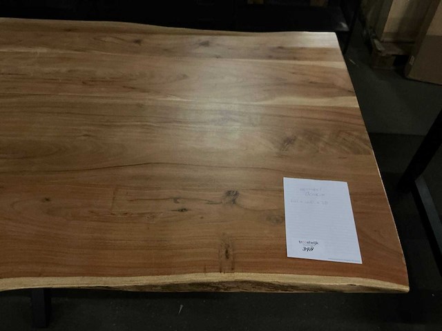 Acacia boomstam eetkamertafel 210cm - afbeelding 3 van  5