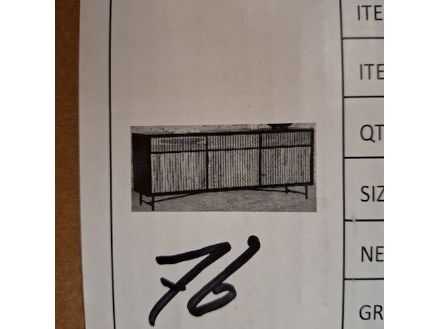 Acaciahouten dressoir meubel, 2025 - afbeelding 1 van  3