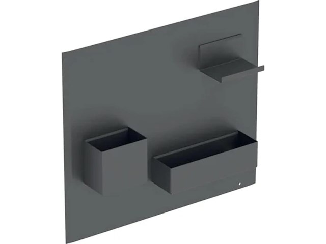 Acanto lava magneetbord gebrit, zwart - afbeelding 1 van  7