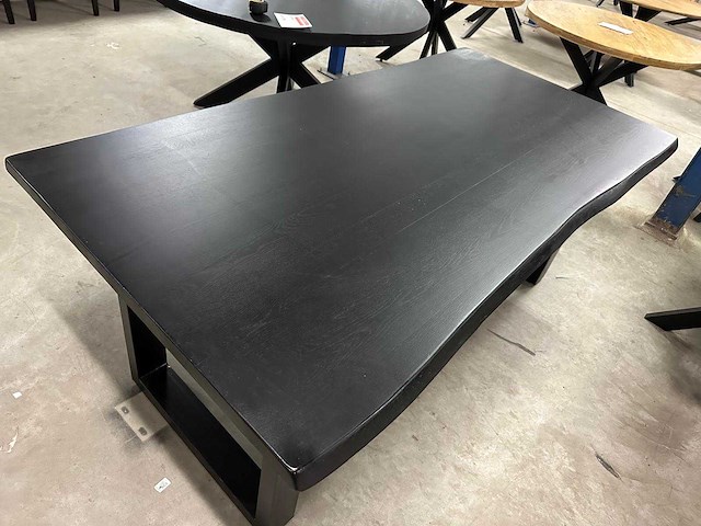 Acasia zwart 200x100x78x4 u poot - afbeelding 2 van  3