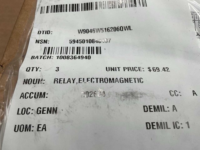Acc320um30 electromagnetic relay (3x) - afbeelding 6 van  6