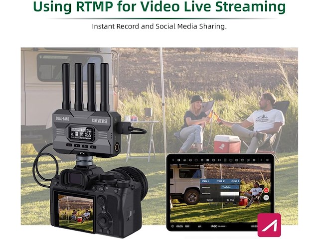 Accsoon cineview se draadloze videozender en ontvanger systeem - afbeelding 3 van  4