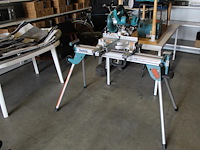 Accu afkort- / verstekzaag makita dls704 36v op inklapbaar werkstatief wst06.