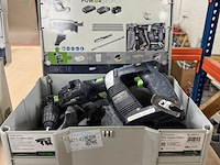 Accu bandschroefmachine in systainer festool, dwc 18-2500 li-basic - afbeelding 1 van  8