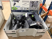 Accu bandschroefmachine in systainer festool, dwc 18-2500 li-basic - afbeelding 3 van  8
