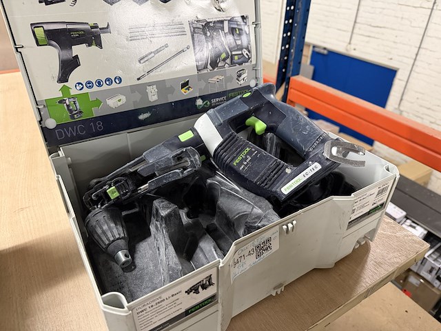 Accu bandschroefmachine in systainer festool, dwc 18-2500 li-basic - afbeelding 4 van  8