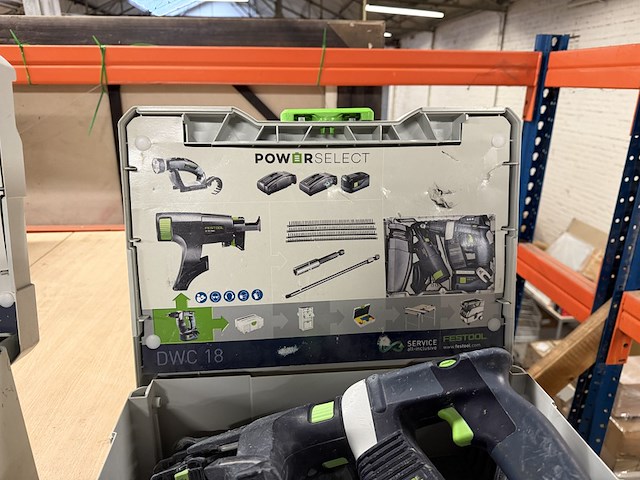 Accu bandschroefmachine in systainer festool, dwc 18-2500 li-basic - afbeelding 6 van  8