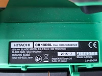 Accu bandzaag hitachi, cb 18dbl, bouwjaar 2015 - afbeelding 5 van  7