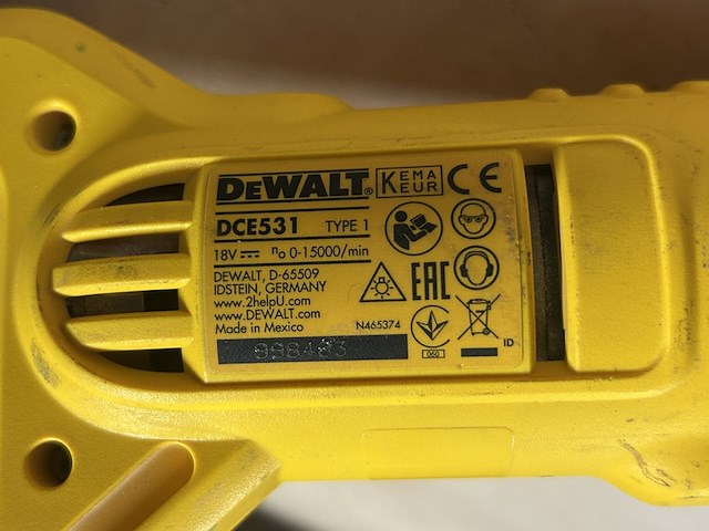 Accu beton trilnaald in koffer dewalt, dce531 - afbeelding 5 van  5