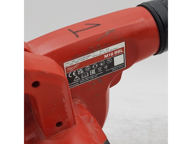 Accu bladblazer, milwaukee, m18 bbl, 2024 - afbeelding 6 van  7