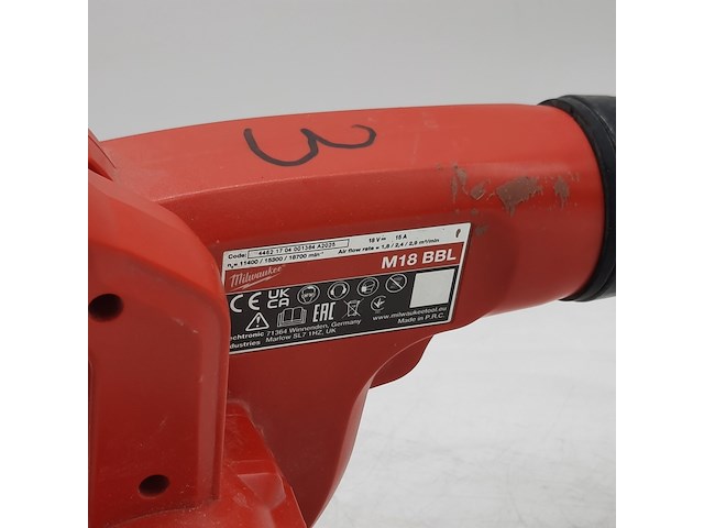 Accu bladblazer, milwaukee, m18 bbl, 2025 - afbeelding 6 van  8