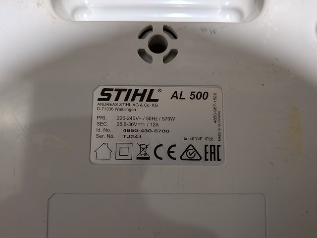 Accu bladblazer, stihl, bga 100, 2018, met acculader, stihl al 500 - afbeelding 8 van  8