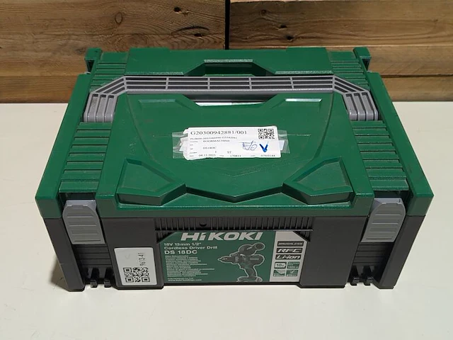 Accu boor-schroefmachine, hikoki, ds 18dc, (incl. hsc koffer, accu's en acculader) - afbeelding 5 van  5
