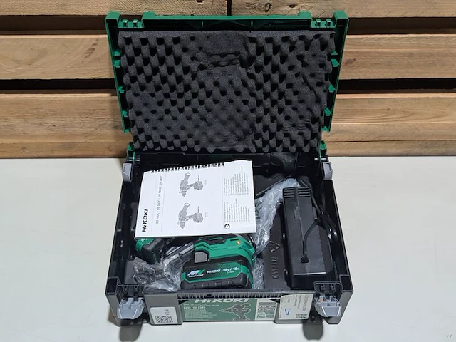 Accu boor-schroefmachine, hikoki, ds 18dc, (incl. hsc koffer, accu's en acculader) - afbeelding 2 van  5