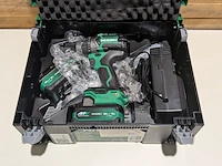 Accu boor-schroefmachine, hikoki, ds 18dc, (incl. hsc koffer, accu's en acculader) - afbeelding 3 van  5