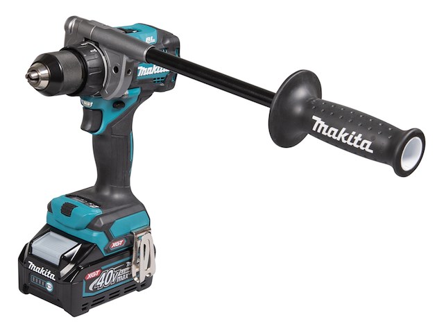 Accu boor-/schroefmachine makita, df001gm201 2x accu 4,0 ah, lader, 40v , blauw - afbeelding 1 van  4