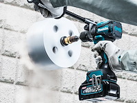 Accu boor-/schroefmachine makita, df001gm201 2x accu 4,0 ah, lader, 40v , blauw - afbeelding 3 van  4