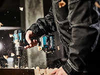 Accu boor-/schroefmachine makita, df001gm201 2x accu 4,0 ah, lader, 40v , blauw - afbeelding 4 van  4