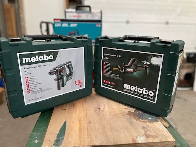 Accu boorhamer en reciprozaag (body's), metabo, sse 12 bl + powermax sse 12 bl - afbeelding 3 van  3