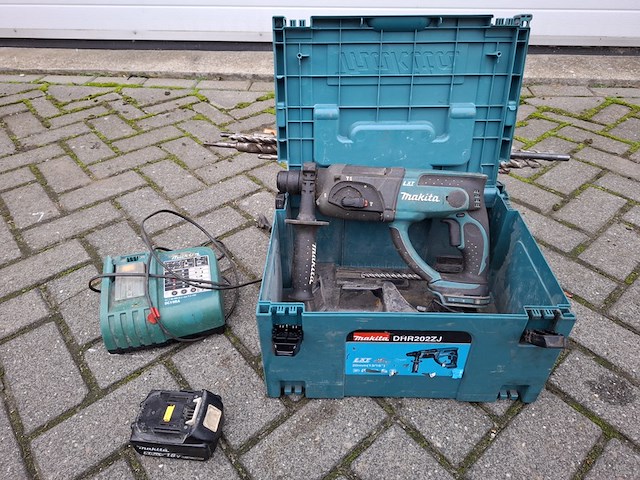 Accu boorhamer, makita, dhr202, 2020 - afbeelding 1 van  9