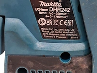 Accu boorhamer, makita, dhr242, 2024 - afbeelding 9 van  10