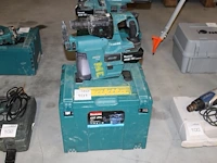 Accu boorhamer makita dhr242 met hepa dx01 afzuiger met accu en kunststoffen koffer