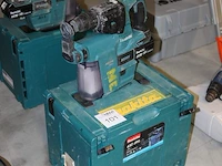 Accu boorhamer makita dhr242 met hepa dx01 afzuiger met accu en kunststoffen koffer - afbeelding 2 van  2