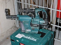 Accu boorhamer makita dhr242 met hepa dx01 afzuiger met accu en kunststoffen koffer - afbeelding 2 van  2