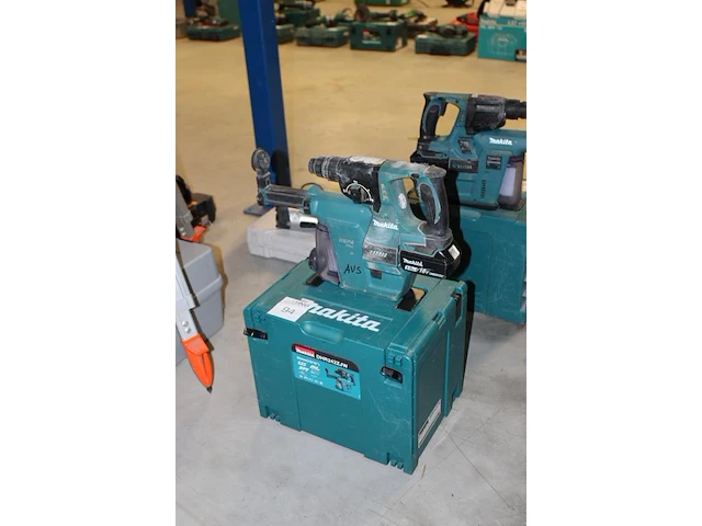 Accu boorhamer makita dhr242 met hepa dx01 afzuiger met accu en kunststoffen koffer - afbeelding 2 van  2