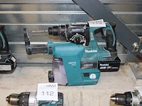 Accu boorhamer makita dhr242 met hepa dx01 afzuiger met accu