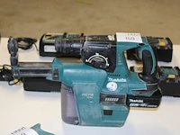Accu boorhamer makita dhr242 met hepa dx01 afzuiger met accu